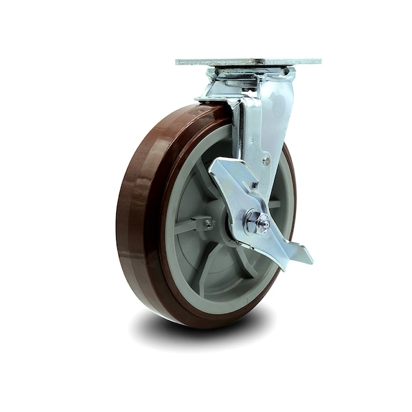 CS8B Greenlee Swivel Caster with Brake - MA6065 GMX Cart Caster Replacement- SCC